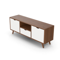 TV Stand Dark Wood PNG & PSD Images