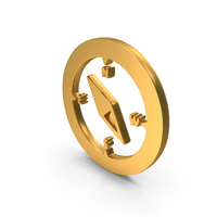 Gold Compass Icon PNG & PSD Images