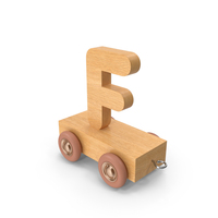 Wooden Train Letter F PNG & PSD Images