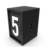 Flip Indicator Number 5 PNG & PSD Images