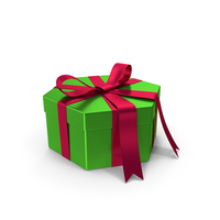 Green Gift Box PNG & PSD Images