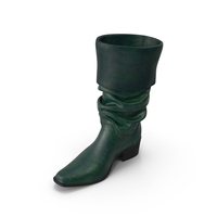 Leather Boot  Right PNG & PSD Images