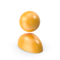 Yellow Man Shape Icon PNG & PSD Images