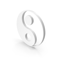 White Yin Yang Icon PNG & PSD Images