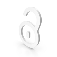 White Unsecured Icon PNG & PSD Images