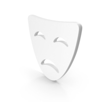 Tragedy Icon White PNG & PSD Images