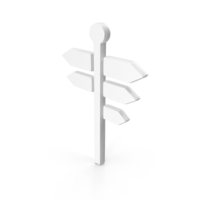 White Sign Post Icon PNG & PSD Images