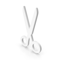 Scissor Icon White PNG & PSD Images