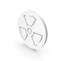 Radioactive Symbol White PNG & PSD Images