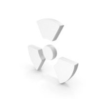 White Radioactive Symbol PNG & PSD Images