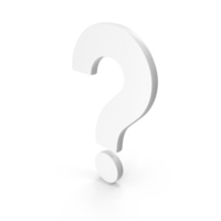 White Question Mark Icon PNG & PSD Images
