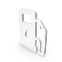 White Petrol Station Icon PNG & PSD Images