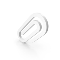 White Paper Clip Symbol PNG & PSD Images
