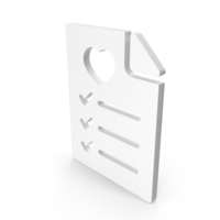 White To Do List Symbol PNG & PSD Images