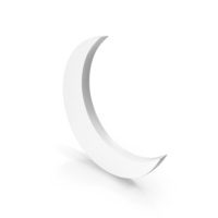 White Moon Icon PNG & PSD Images