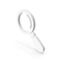 White Magnifying Glass Icon PNG & PSD Images