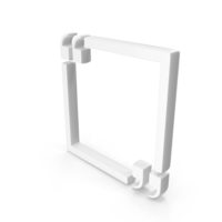 White Inverted Commas Box Symbol PNG & PSD Images