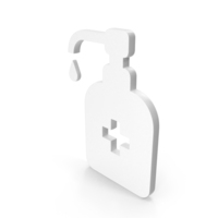 White Hand Sanitizer Bottle Symbol PNG & PSD Images