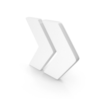 White Forward Symbol PNG & PSD Images