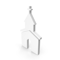 White Church Icon PNG & PSD Images