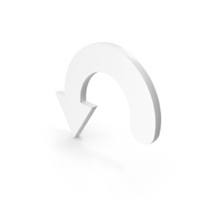 White Circular Sideways Arrow Icon PNG & PSD Images