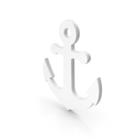 White Anchor Symbol PNG & PSD Images