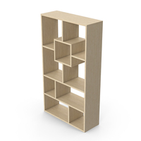Wooden Bookcase Shelf PNG & PSD Images