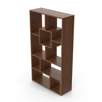 Bookcase Dark Wood PNG & PSD Images