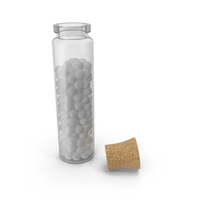 Homeopathic Globule Medicine Bottle PNG & PSD Images