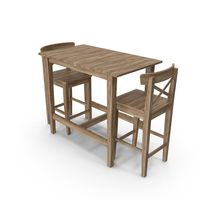 Wooden Table And Chair PNG & PSD Images