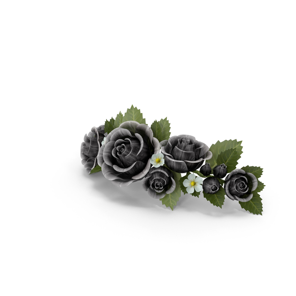 Black Roses Circlet PNG & PSD Images