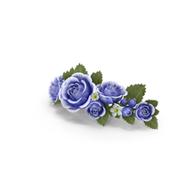 Blue Roses Circlet PNG & PSD Images