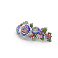 Colorful Roses Circlet PNG & PSD Images