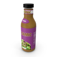 Balsamic Salad Dressing Bottle PNG & PSD Images