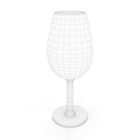 Red Wine Glass Wireframe PNG & PSD Images