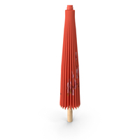 Chinese Umbrella Closed Red PNG & PSD Images