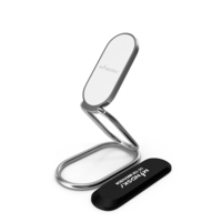 Silver Foldable Cell Phone Stand For Desk PNG & PSD Images