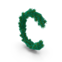 Christmas Tree Letter C PNG & PSD Images