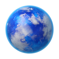 Fiction Planet With Water Surface PNG & PSD Images