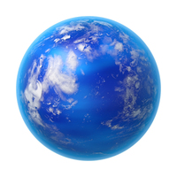 Fictional Planet With Water Surface PNG & PSD Images