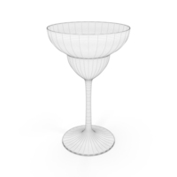 Margarita Glass Wireframe PNG & PSD Images