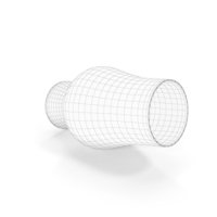 Glencairn Whisky Glass Tipped Over Wireframe PNG & PSD Images