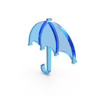 Umbrella Symbol Glass PNG & PSD Images
