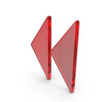 Rewind Button Symbol Glass PNG & PSD Images