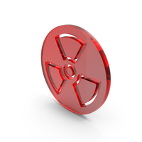 Radioactive Symbol Glass PNG & PSD Images