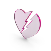 Power Off Love Symbol Glass PNG & PSD Images