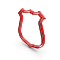 Outline Shield Icon Glass PNG & PSD Images