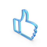 Blue Glass Outline Like Symbol PNG & PSD Images