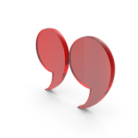 Inverted Commas Glass PNG & PSD Images