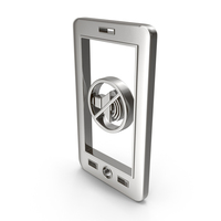 ICON NO SOUND SILVER PNG & PSD Images